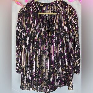 NYDJ Pintuck Blouse- Sz Large